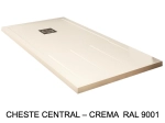 Bac de douche, extra plat, avec rainures pour un espace de séchage, L. 100 à 210 cm x l. 70 à 100 cm Résine anti glissant, finition misse, 10 couleurs, Livraison offerte